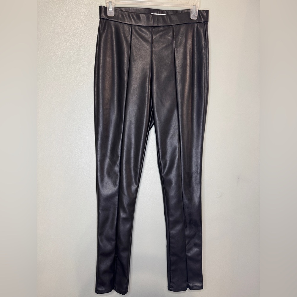 Sofia by Sofia Vergara Rosa High-Rise Black Jegging Jean Legging Size 4 Pleather